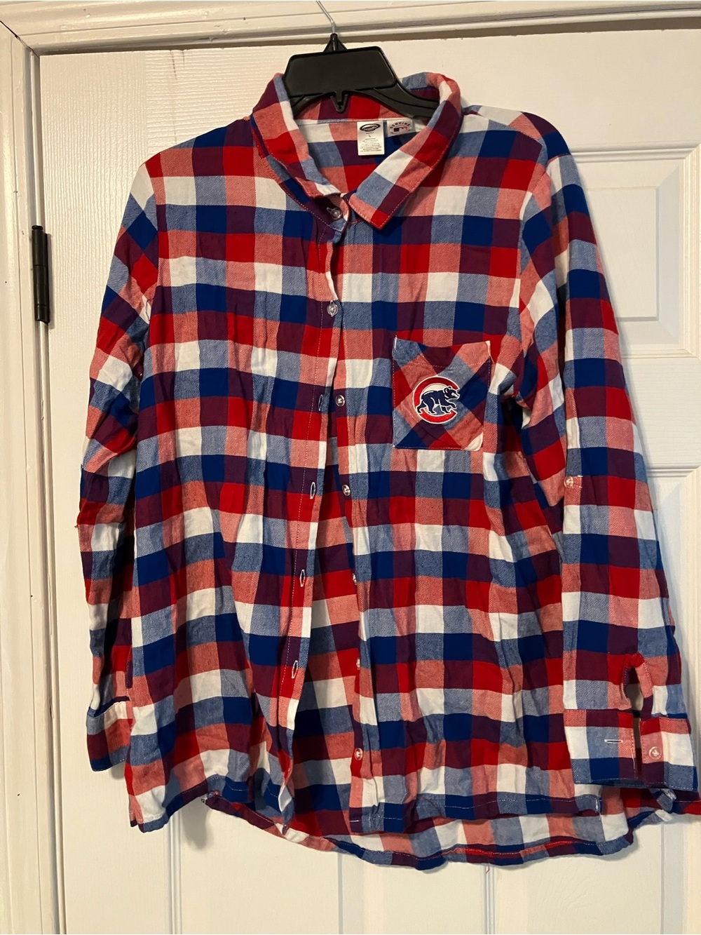 Chicago Cubs MLB Womens Size L Concept Sports Sleepwear Shirt Cotton